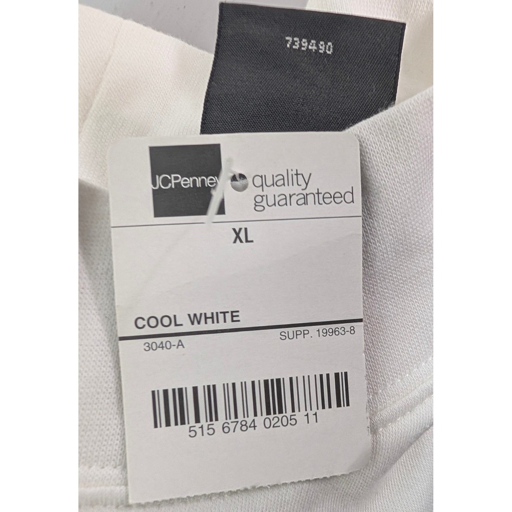 St. John's Bay Top Women's Size XL White Mock Neck Long‎ Sleeve Pullover 2pcs - Picture 9 of 11
